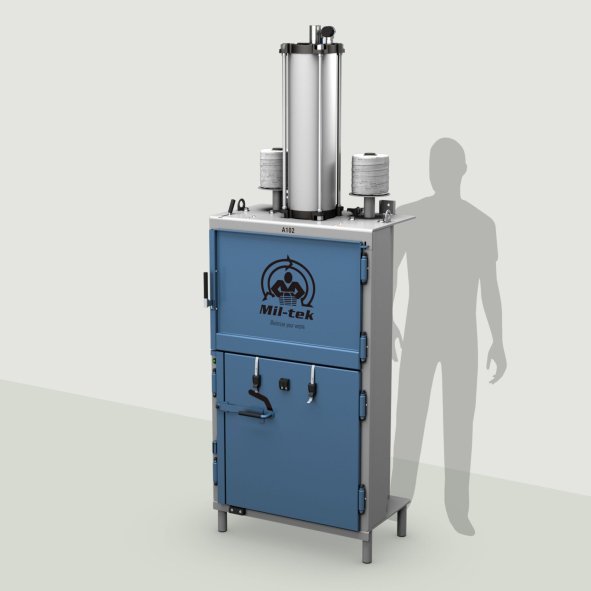 A102 prensa para plástico y cartón