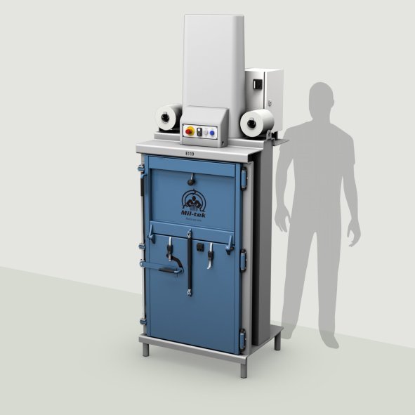 E119 prensa para plástico y cartón