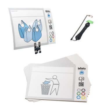 kit adicional Infinity con señales de residuos y cuchillo