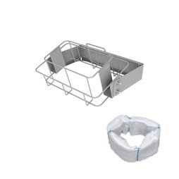 Soporte cuadrado para bolsa de basura y bolsa de basura