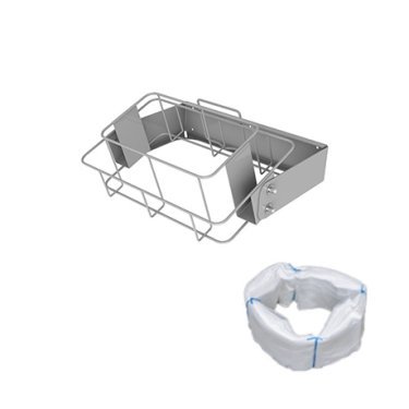 Soporte cuadrado para bolsa de basura y bolsa de basura