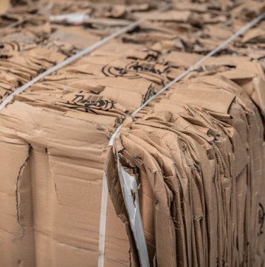 Cartón visto de cerca