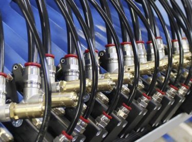 Mangueras en una máquina